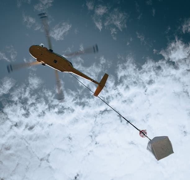 Heavy Lift Helicopter Suspended Cargo