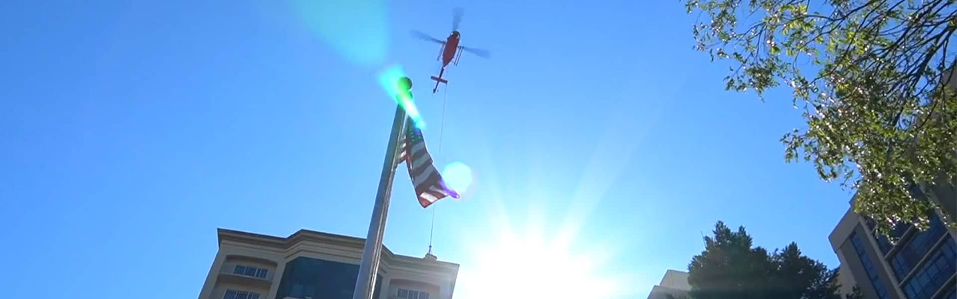 Helicopter Aerial Lift Construction