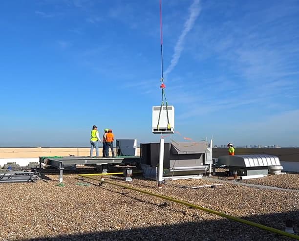 Helicopter Rooftop Hvac Equipment Lift